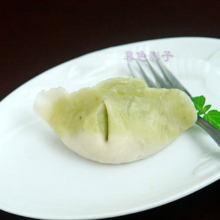 菜汁饺子