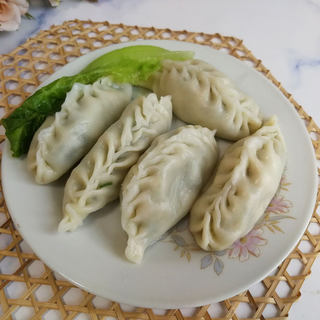 韭菜芋泥蒸饺