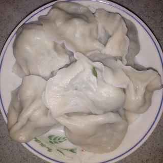 扇贝丁韭菜饺子