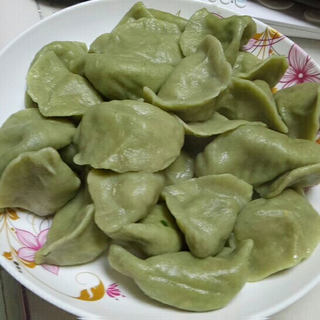 菠菜面白菜猪肉饺子