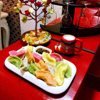 彩色饺子