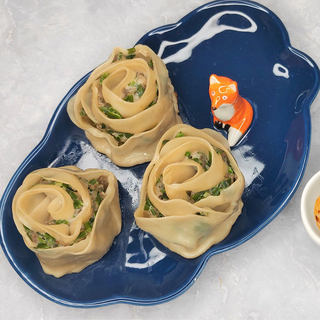 香煎玫瑰饺子