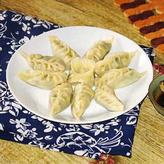 韭菜杏鲍菇馅水饺
