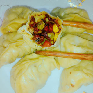 杂蔬淡菜干蒸饺