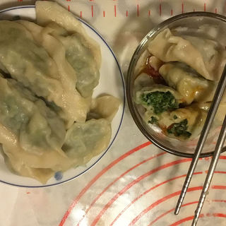 荠菜鲜虾肉饺