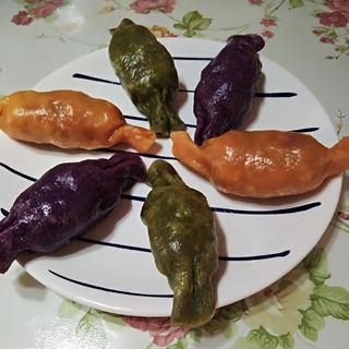 彩色糖果饺子