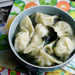 番茄鲜肉汤饺