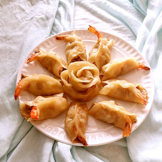 鲜虾煎饺