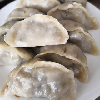 风味干菜什锦素蒸饺