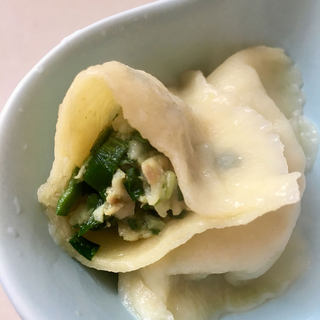 韭菜扇贝丁饺子