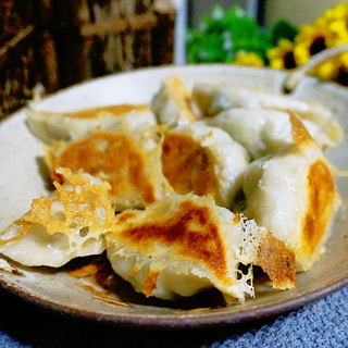 猪肉茼蒿馅水煎饺