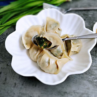 韭菜蒸饺