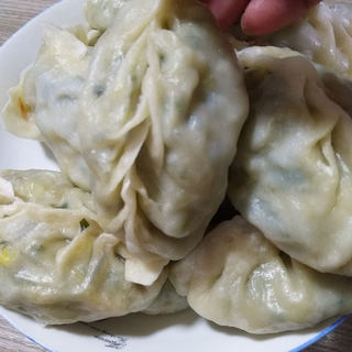 韭菜虾仁鸡蛋蒸饺