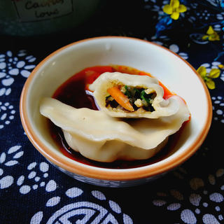 平菇韭菜粉丝鸡蛋饺