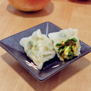 蟹肉韭菜馅水饺