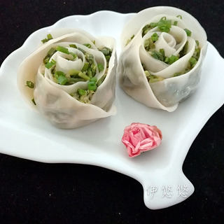 秋季滋阴润肺一一玫瑰花饺子