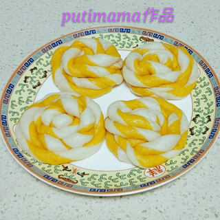双色花样馒头