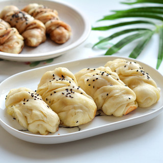 生煎双味花卷