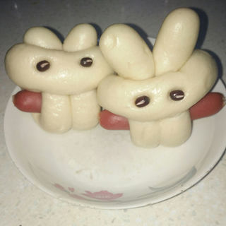 简简单单的花馍：萌兔乖乖
