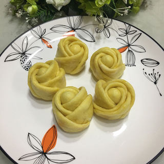 南瓜玫瑰花馒头