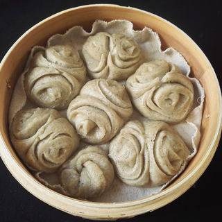 黑豆渣花卷