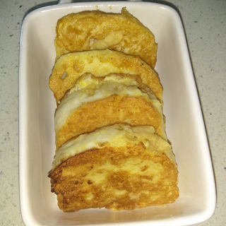 鸡蛋煎馒头片/黄金馒头片