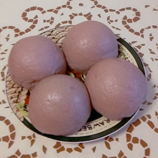 紫薯黑豆沙包