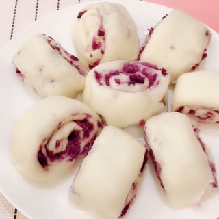 紫薯花卷