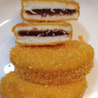 豆沙馅黄金馒头片