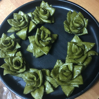 大麦若叶多肉馒头