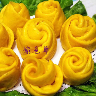 黄玫瑰花卷