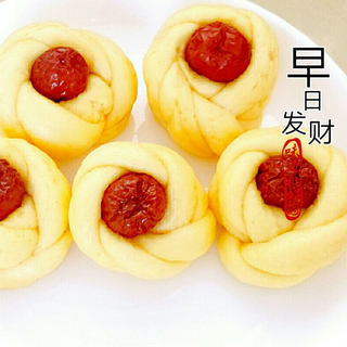 早日发财花样馒头