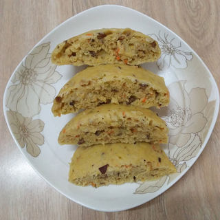 枣丁蔬菜合面馒头