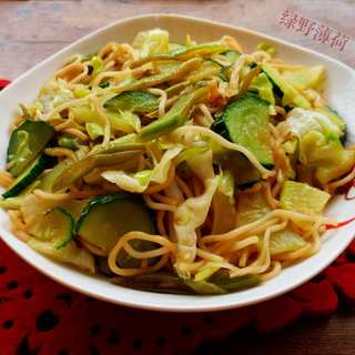 蔬菜素炒面