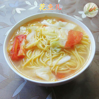 番茄大白菜玉米面条