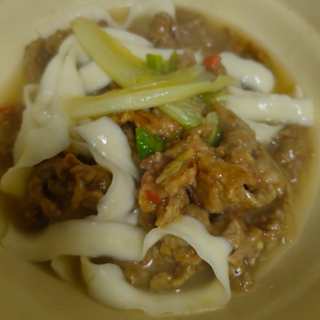 滑肉刀削面