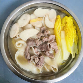 娃娃菜猪肉手工面
