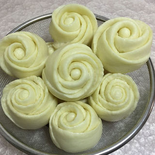 奶香玫瑰馒头
