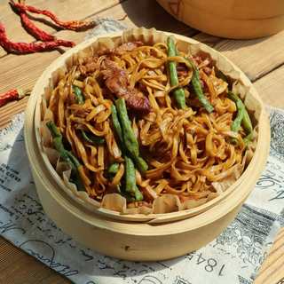 长豆角焖面条