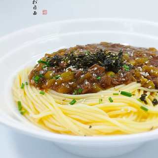 茄子牛肉打卤面