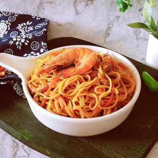 三鲜炒面