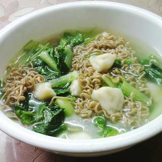 毛毛菜迷迷饺荞麦面
