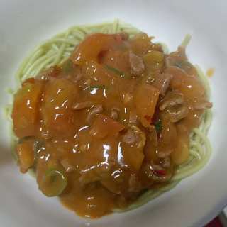 番茄肉绍盖浇面