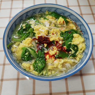 白菜鸡蛋面