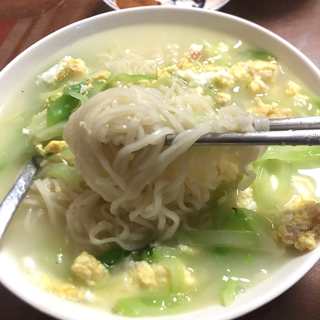 儿菜鸡蛋汤面
