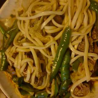 青椒牛肉拌面