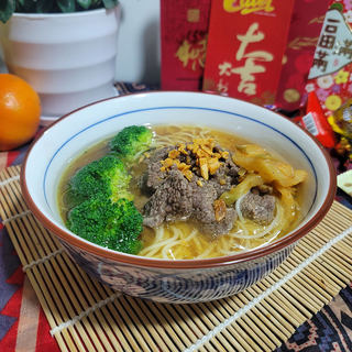 西兰花牛肉榨菜面