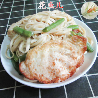四季豆鸡蛋焖面