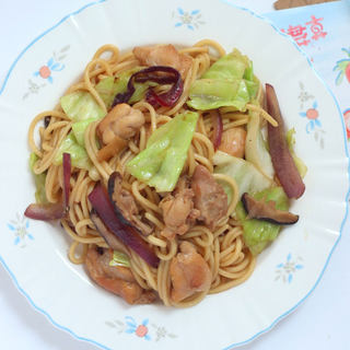照烧鸡肉炒面
