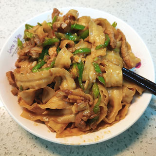 青椒肉丝炒面